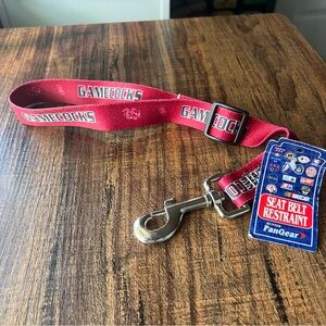 USC Gamecocks Dog Seat Belt Restraint - Large, Adjustable, Collegiate